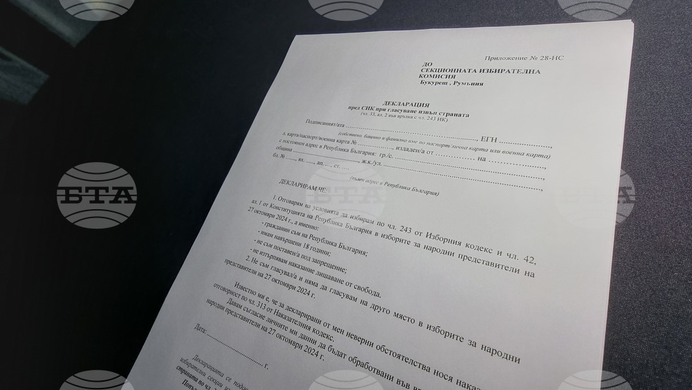 Румъния - избирателна секция - българи - парламентарни избори - гласуване