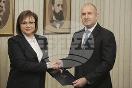 Румен Радев - БСП за България - мандат - връчване