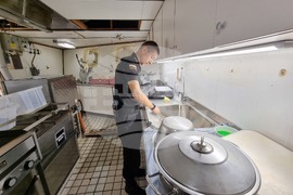 Bulgarian navy research ship bound for Antarctica - Day 20: Ship's Crew with High Morale