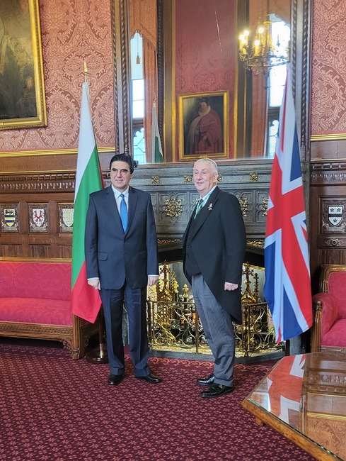 Bulgarian Ambassador in London Tihomir Stoychev Meets with UK Speaker of the House of Commons Sir Lindsay Hoyle