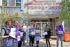 Варна  - протест - КНСБ