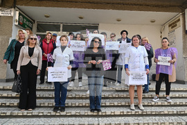 Монтана - Регионална лаборатория - протест