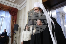 Румен Радев - Неврокопски митрополит Серафим - Почетен знак на президента - удостояване