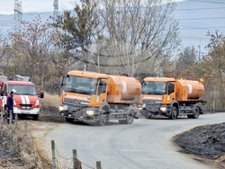 Село Катуница - пожар - хвостохранилище