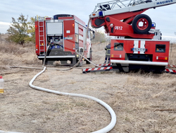 Село Катуница - пожар - хвостохранилище