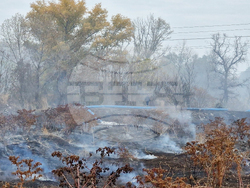 Село Катуница - пожар - хвостохранилище