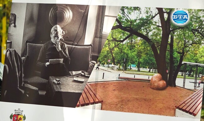 На столичния площад "Вацлав Хавел'' беше поставена скулптура-художествен синтез "Сърцето пътува" в памет на първия президент на Чехия