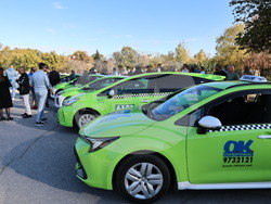 Пловдив - таксиметрови шофьори - протест