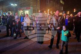 Враца - Ден на народните будители - Факелно шествие на родолюбието