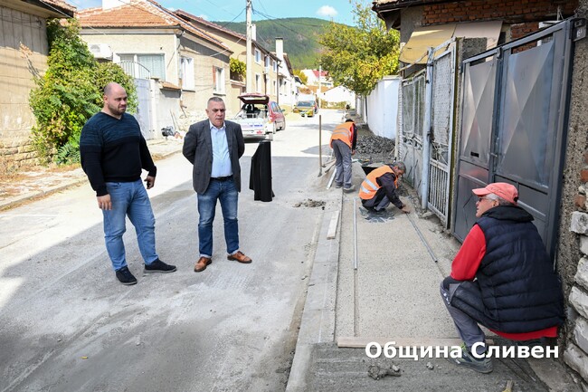 Започна ремонт на тротоари в Сливен 