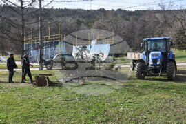 Монтана - силен вятър - щети