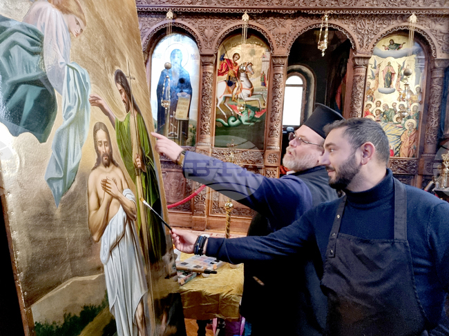 Ямбол - храм „Св. Николай Чудотворец” - иконостас - реставрация