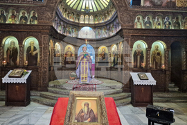 Търговище - храм „Св. Йоан Рилски” - неделна служба - ставрофорен иконом Славчо Проданов