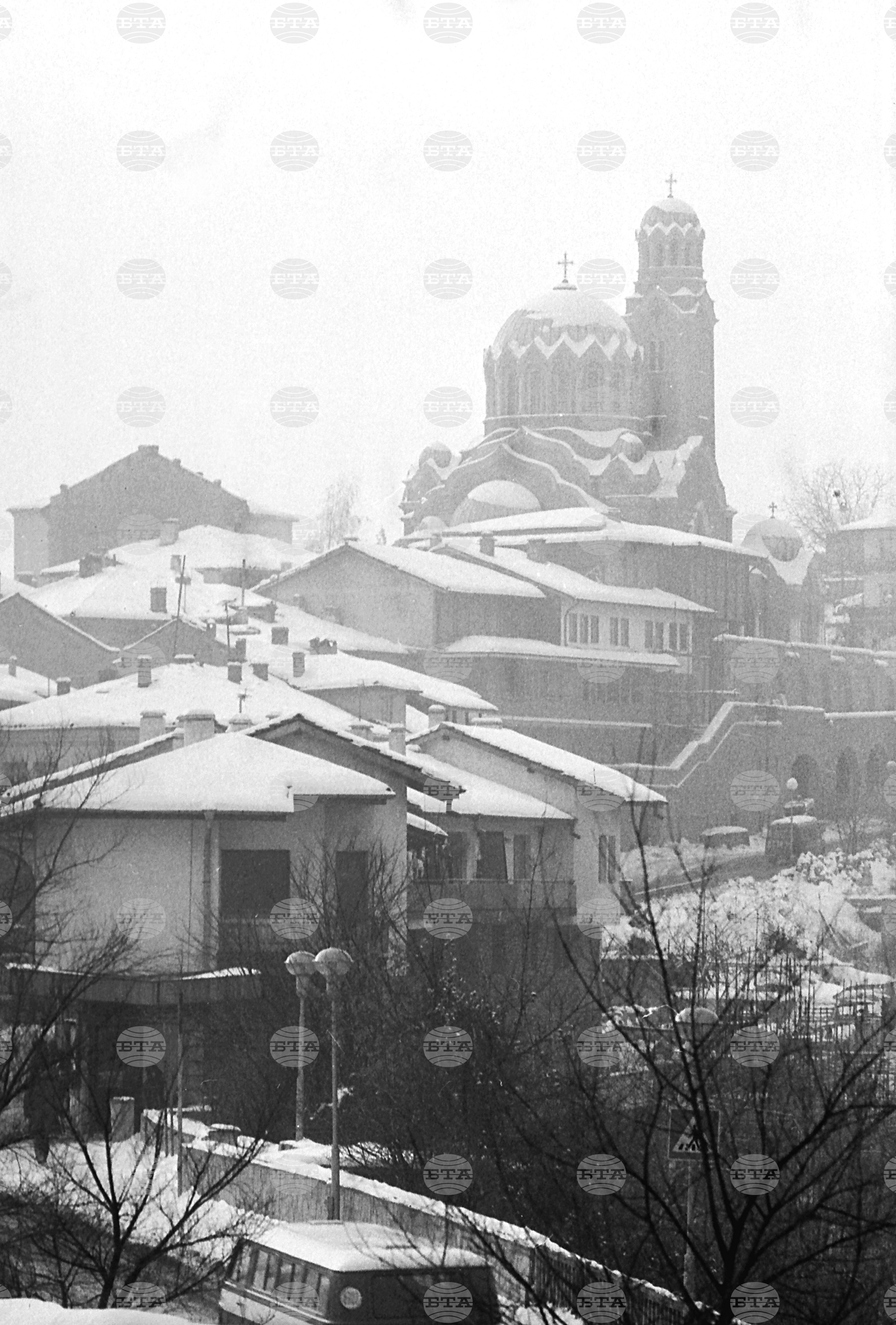Зимен пейзаж от Велико Търново