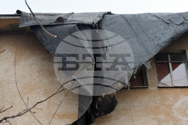 Монтана - силен вятър - щети 