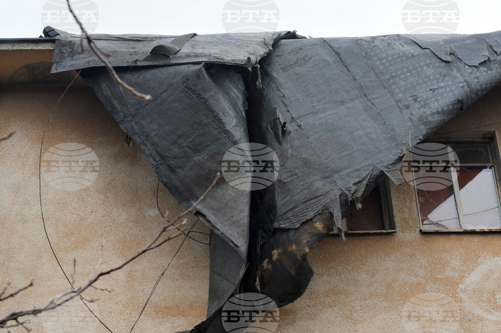 Монтана - силен вятър - щети 