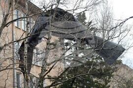 Монтана - силен вятър - щети 