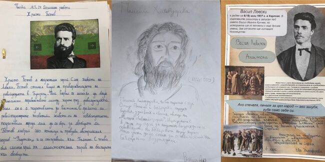 Ученици от четвърти и пети клас на Българско училище „Звънче“ в Лондон изработиха проекти, посветени на Деня на народните будители