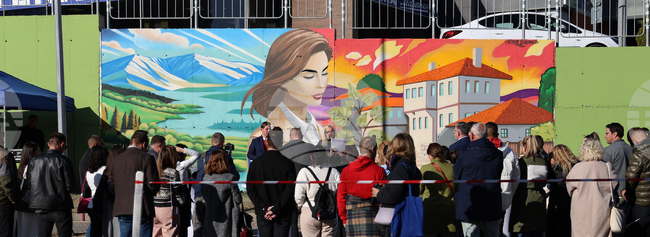 Благоевград - 20 години България в НАТО - стенопис - откриване