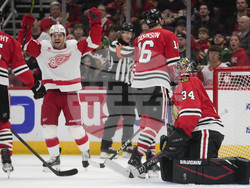 Red Wings Blackhawks Hockey