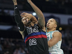 APTOPIX Pistons Hornets Basketball