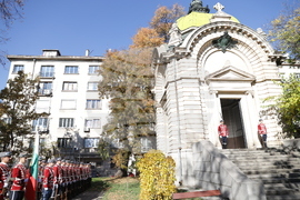 Мавзолей-гробница на княз Александър I Батенберг - полагане на венци