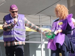 Агенция за ядрено регулиране - служители - протестна акция