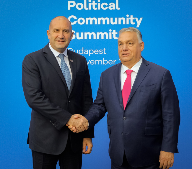 President Radev to Confer with Hungarian PM Orban in Sofia