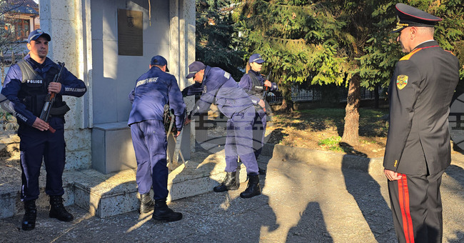 Добрич - ОДМВР - Почетен караул - водосвет